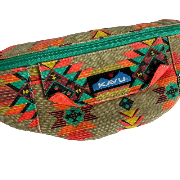 Kavu Stroll Around Aztec Patterned Waist Pack - Picture 2 of 6